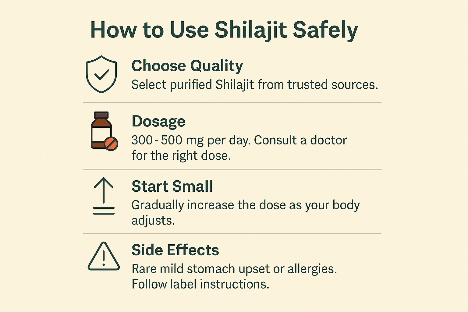 How to Use Shilajit Safely